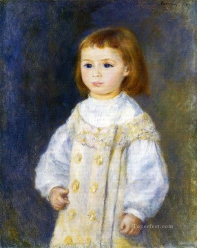 Pierre Auguste Renoir Painting - niño de blanco Pierre Auguste Renoir